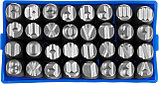 Клейма ЗУБР буквенные кириллица, шрифт 8мм, фото 5