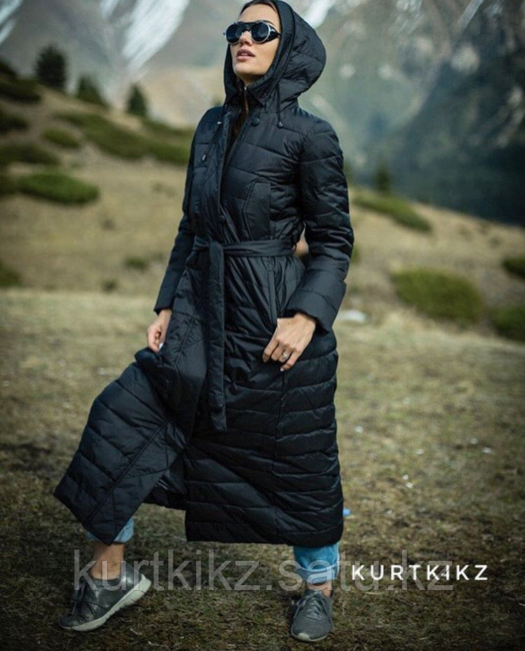 Icedewy длинный биопуховик 120 см чёрный Max Mara