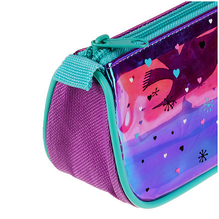 Пенал-косметичка 200*80*45 Berlingo "Pretty owl", голографический, фото 2