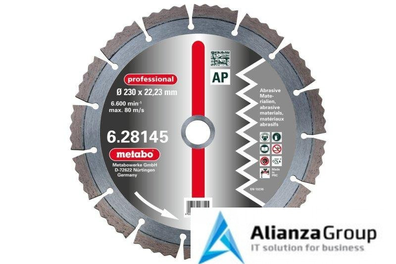 Алмазный диск Metabo 350х20/22,23/25,4мм Professional AP пеноблок,кирпич 628149000