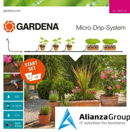 Комплект микрокапельного полива базовый GARDENA 13001-20.000.00