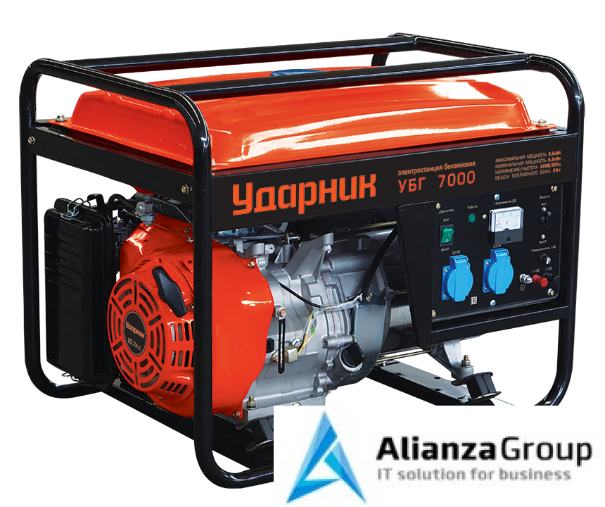 Бензиновая электростанция Ударник УБГ 7000