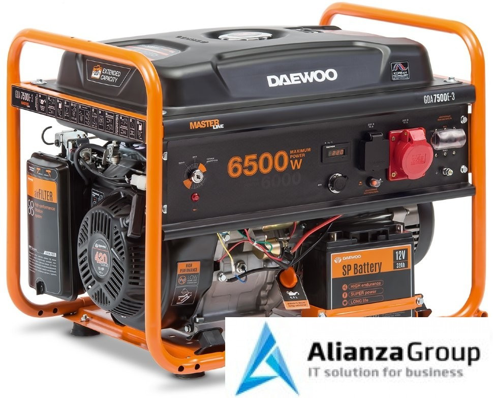 Бензиновый генератор Daewoo GDA 7500E-3