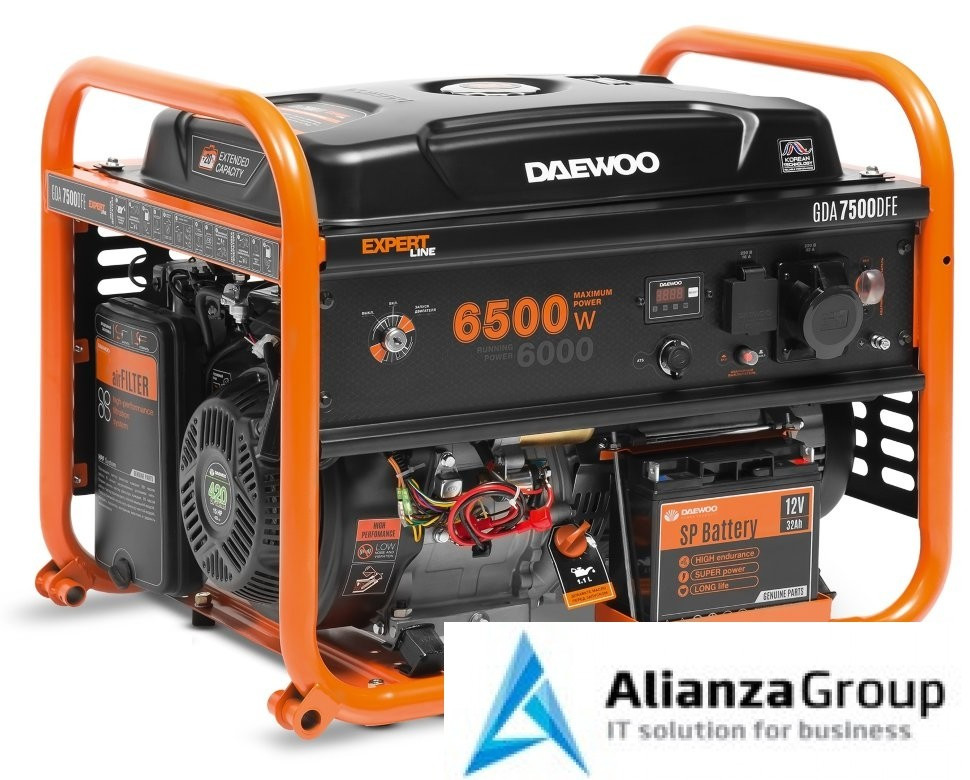 Генератор двухтопливный Daewoo GDA 7500DFE