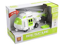 Вертолет "Спасатель" инерционный, с эффектами "City Service" WENYI Арт. WY760B