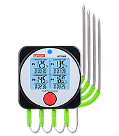 WT308B Термометр для мяса, гриля (4 датчика) -40 ~ 300 ºC