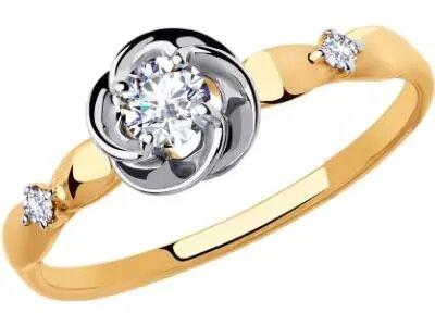 Золотое кольцо Diamant 51-110-00509-1_16