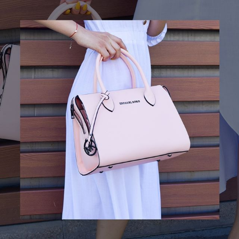 Женская сумка тоут розовая Michael Kors