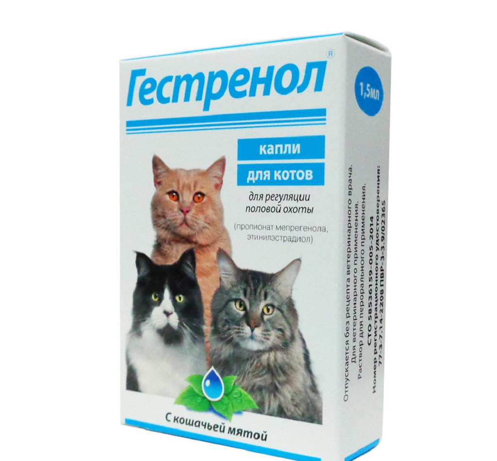 Гестренол Для Кошек Капли Цена