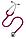 2122 Стетоскоп Littmann® Classic II Pediatric, трубка малинового цвета, 71 см, фото 2