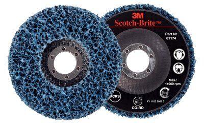 Scotch-Brite® Круг CG-DB S XCS голубой на твердой стеклопластиковой основе 115 мм х 22мм, 10 шт/кор, №61174