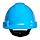 Защитная каска 3M™, Uvicator, замок с трещоткой, с вентиляцией, пластиковая налобная лента, синий цвет, G3000NUV-BB, фото 4