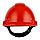 Защитная каска 3M™, Uvicator, штифтовый замок, с вентиляцией, пластиковая налобная лента, красный цвет, G3000CUV-RD, фото 4