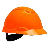 Каска защитная 3M™ H-701N-OR без вентиляции, с храповиком, цвет оранжевый