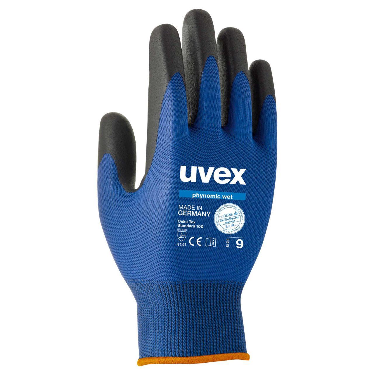 Защитные перчатки uvex финомик вет