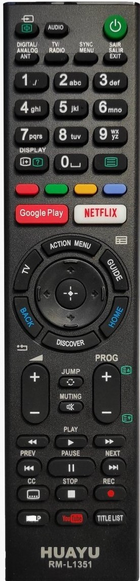 Универсальный пульт ДУ для телевизоров Sony HUAYU RM-L1351 (черный) - фото 1 - id-p77660176