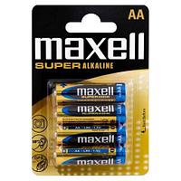 Батарейка MAXELL SUPER Alkaline, AA/LR6, 4 шт