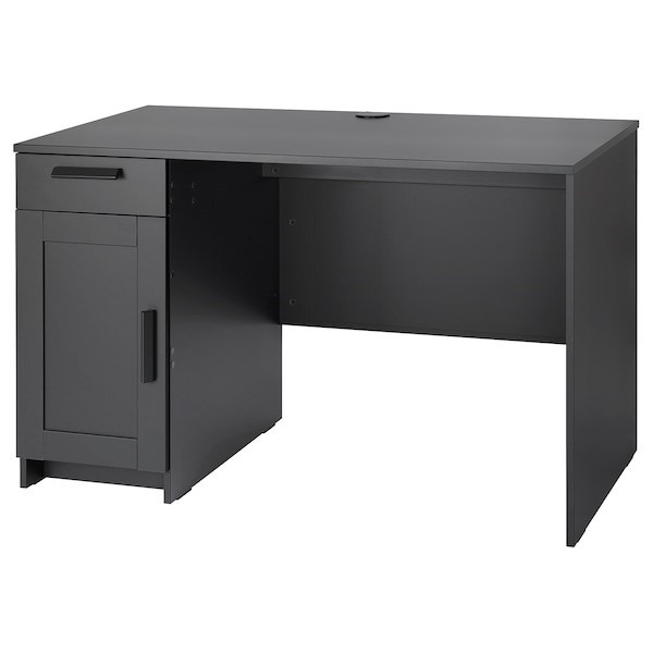 Стол письменный БРИМНЭС черный, 120x65 см IKEA, ИКЕА