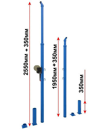 Стойки волейбольные телескопические, фото 2