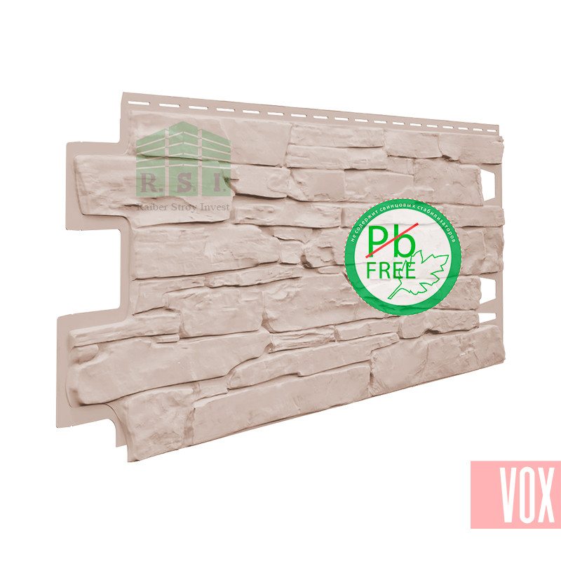 Фасадная панель VOX Solid Stone Liguria (ванильный камень)