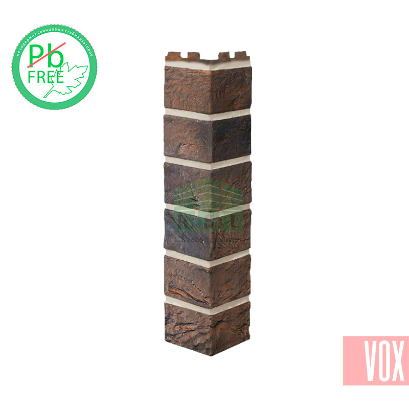 Наружный угол VOX Solid Brick York (коричневый кирпич)