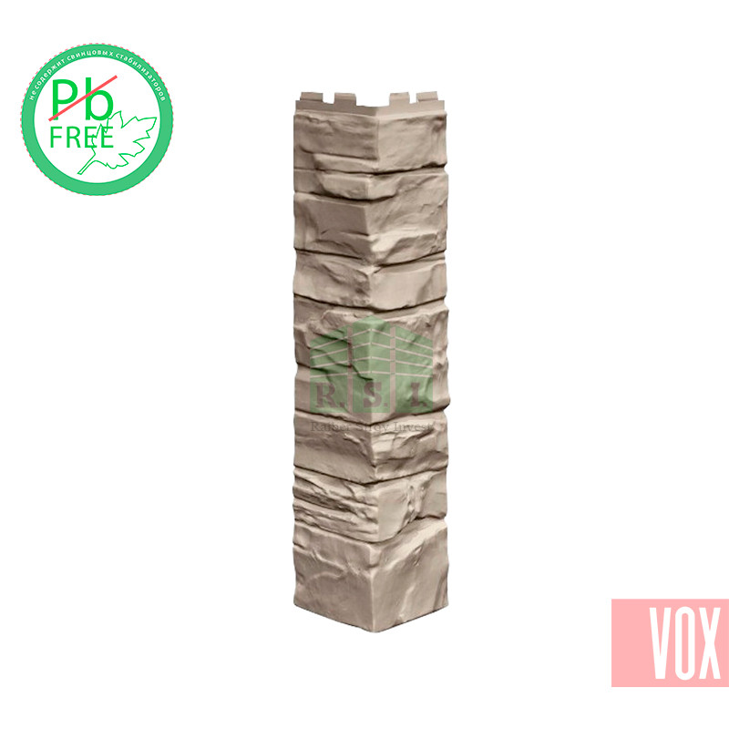 Наружный угол VOX Solid Stone Lazio (светлая глина)