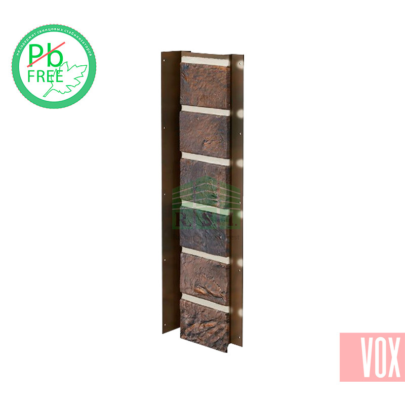 Внутренний угол (универсальная планка) VOX Solid Brick York (коричневый кирпич)