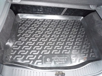 Коврик в багажник Ford Focus II hatchback (05-) (полимерный) L.Locker - фото 1 - id-p8043562
