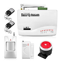 Сигнализация GSM Security Alarm System (GSM, датчик движения, проникновения, сирена) 10 зон защиты