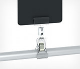 Универсальный ценникодержатель на прищепке малый на ножке высотой 50 мм, фото 3