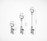 Универсальный ценникодержатель на прищепке малый на ножке высотой 100 мм, фото 2