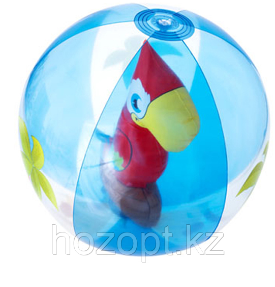 Надувной мячик 3D с попугаем внутри №31041 - фото 1 - id-p77591639