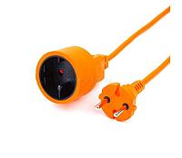 Шнур-удлинитель на рамке PowerCube 1 роз.,6А, 10м (оранжевый)