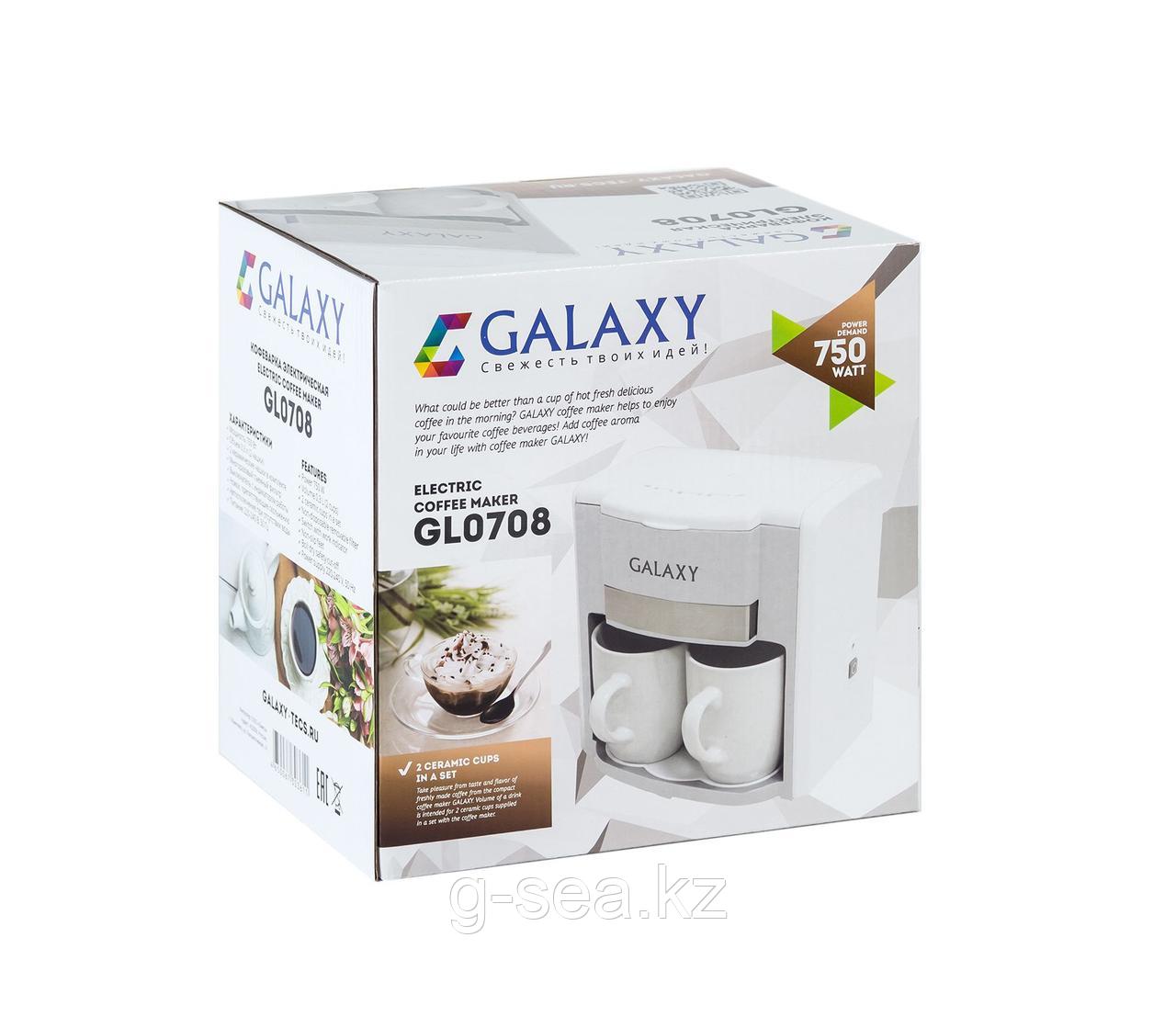 Galaxy GL 0708 Кофеварка электрическая, белая - фото 3 - id-p77697574