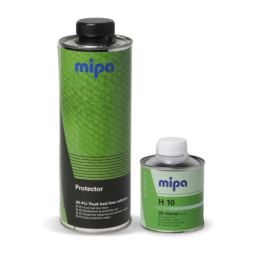 MIPA PROTECTOR комплект защитного покрытия(750мл) + отвердитель(250мл) (черный)