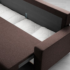 Диван-кровать 3-местный ГИММАРП коричневый IKEA, ИКЕА, фото 3