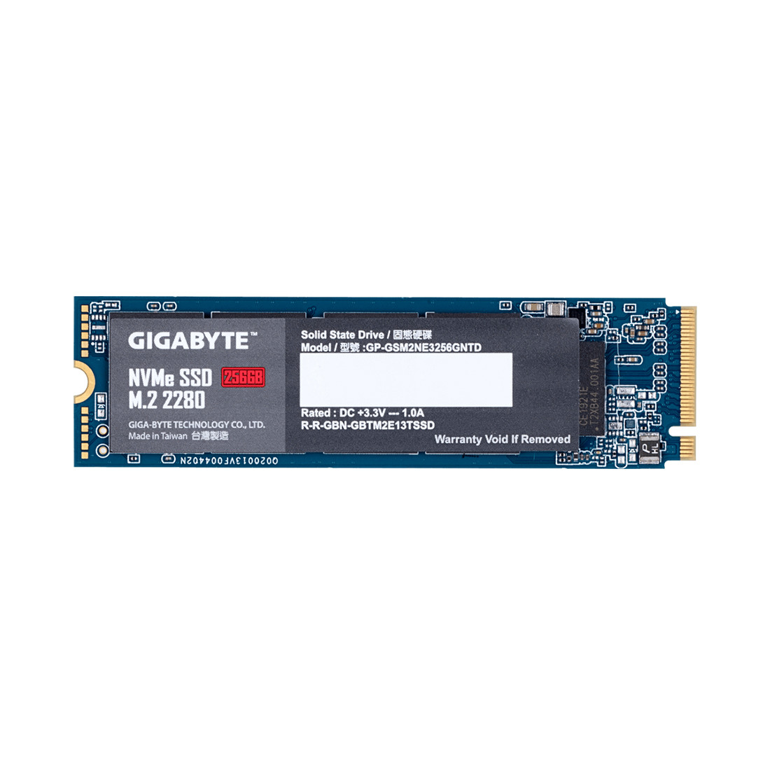 Твердотельный накопитель SSD M.2 256GB Gigabyte GP-GSM2NE3256GNTD - фото 1 - id-p77704103