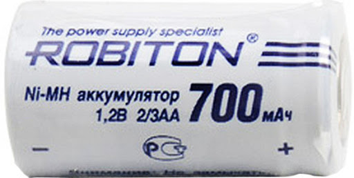 Аккумулятор ROBITON  2/3AA 1,2v 700mAh