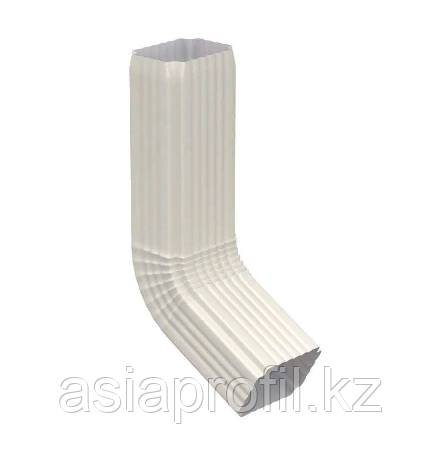 Колено сливное 45 ° Белый прямоугольный