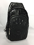 Мужская нагрудная сумка-кобура через плечо (высота 28 см, ширина 17 см, глубина 7 см), фото 2