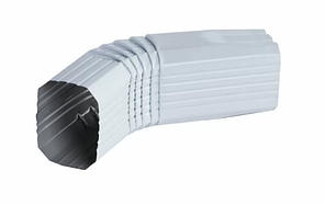 Колено трубы 90 ° Белый прямоугольный