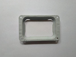 Соединитель трубы с желобом 127x80 мм Белый прямоугольный