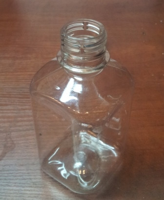 Бутылка 250мл прозрачная квадратная+крышка(300шт.ДШВ 60*45*85, 6,1кг)(ВШ 126х59мм) - фото 1 - id-p77710135