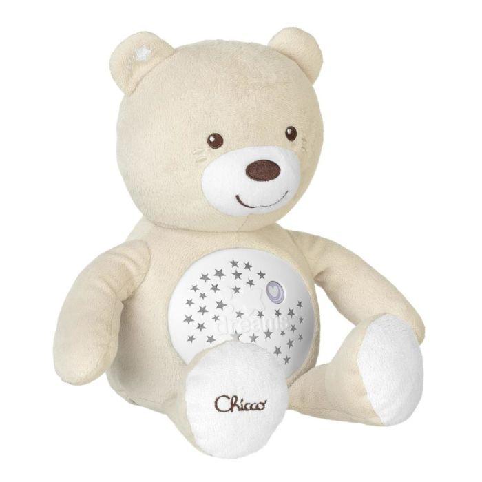 Игрушка-ночник Chicco Мишка, беж. 0м+
