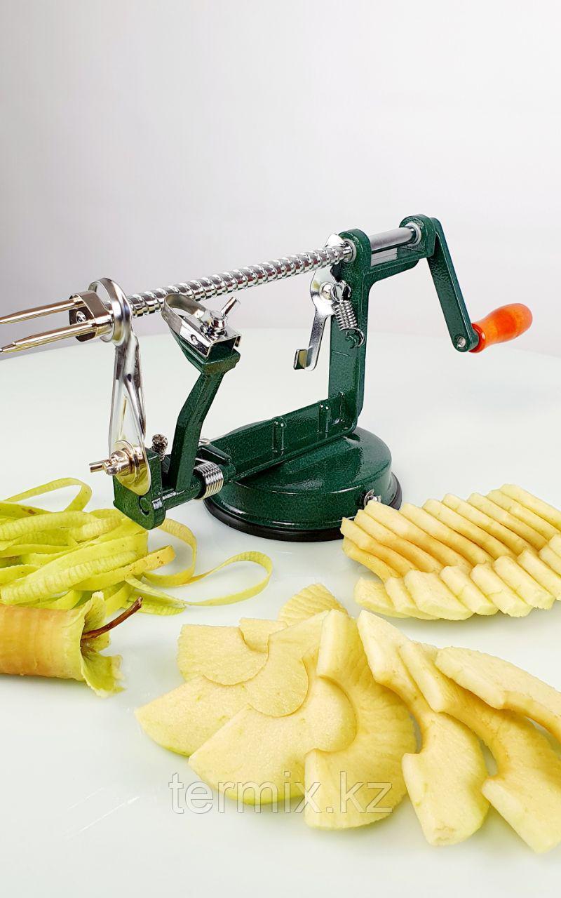 Apple Peeler - Слайсер для нарезки яблок, фруктов и овощей с присоской, зеленый - фото 2 - id-p77712183