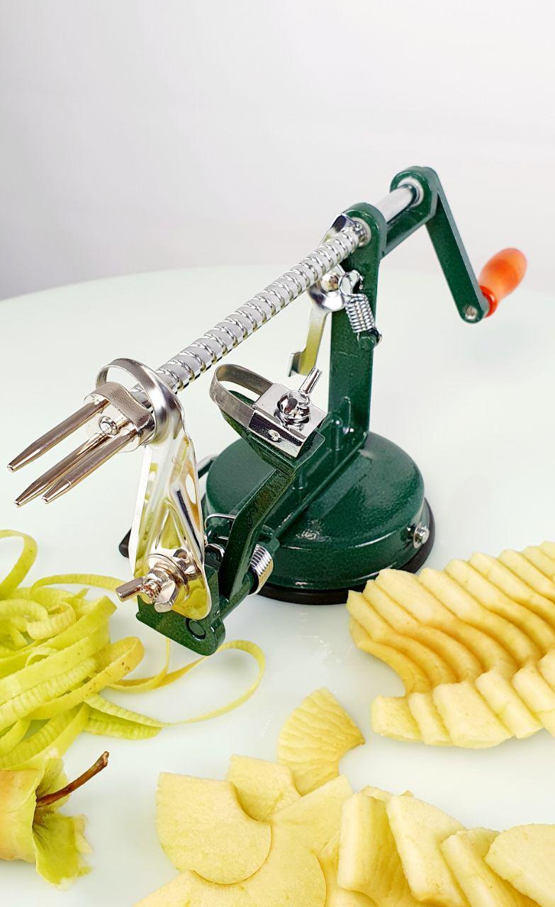 Apple Peeler - Слайсер для нарезки яблок, фруктов и овощей с присоской, зеленый - фото 4 - id-p77712183