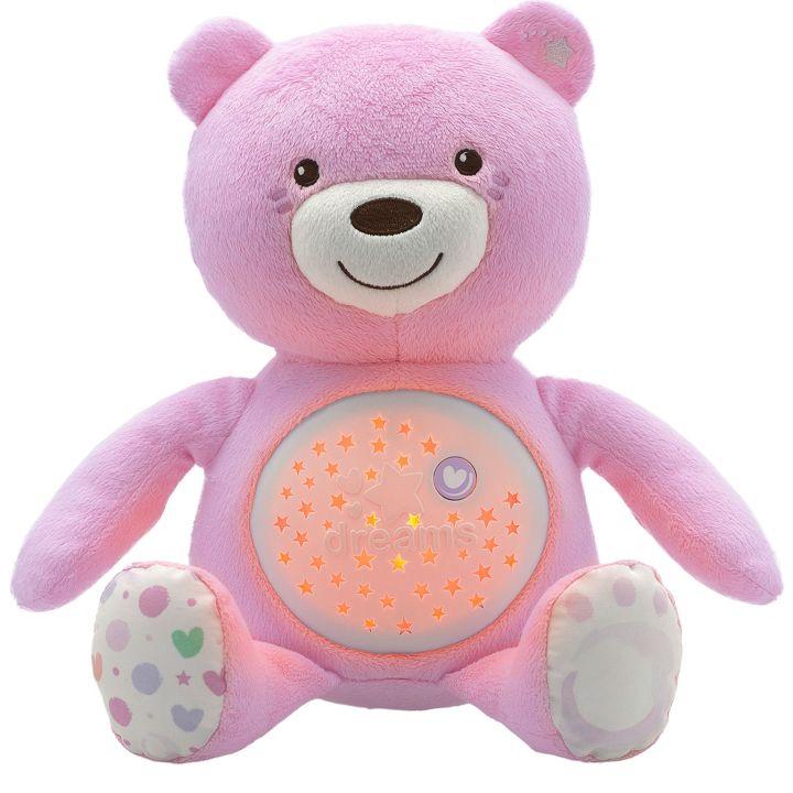 Игрушка-ночник Chicco "Мишка", роз. 0 м+