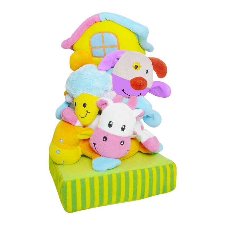 Развивающая игрушка пирамидка BIBA TOYS "ФЕРМА" (51*36*26 см)