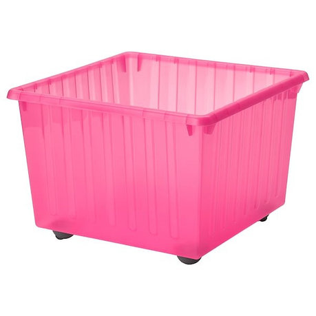 Ящик на колесах ВЕССЛА светло-розовый, 39x39 см ИКЕА, IKEA, фото 2