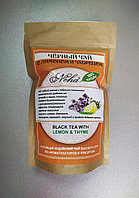 Чай черный листовой с лимоном и чабрецом . NEHA .Black leaf tea with lemon and thyme.100гр. Индия